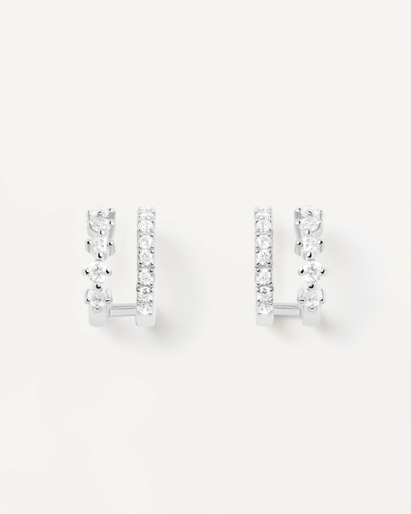 Boucles D’Oreilles en Argent Rubi - 
  
    Argent massif
  
