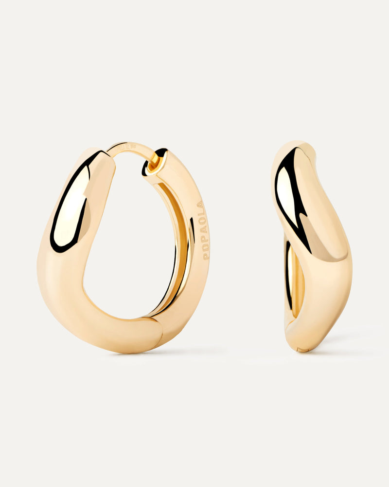 Gold Celeste Hoops - 
  
    18K Gold
  
