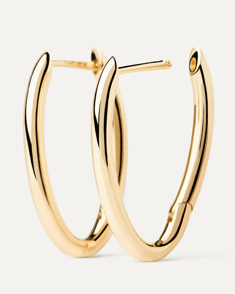 Gold Vera Hoops - 
  
    18K Gold
  
