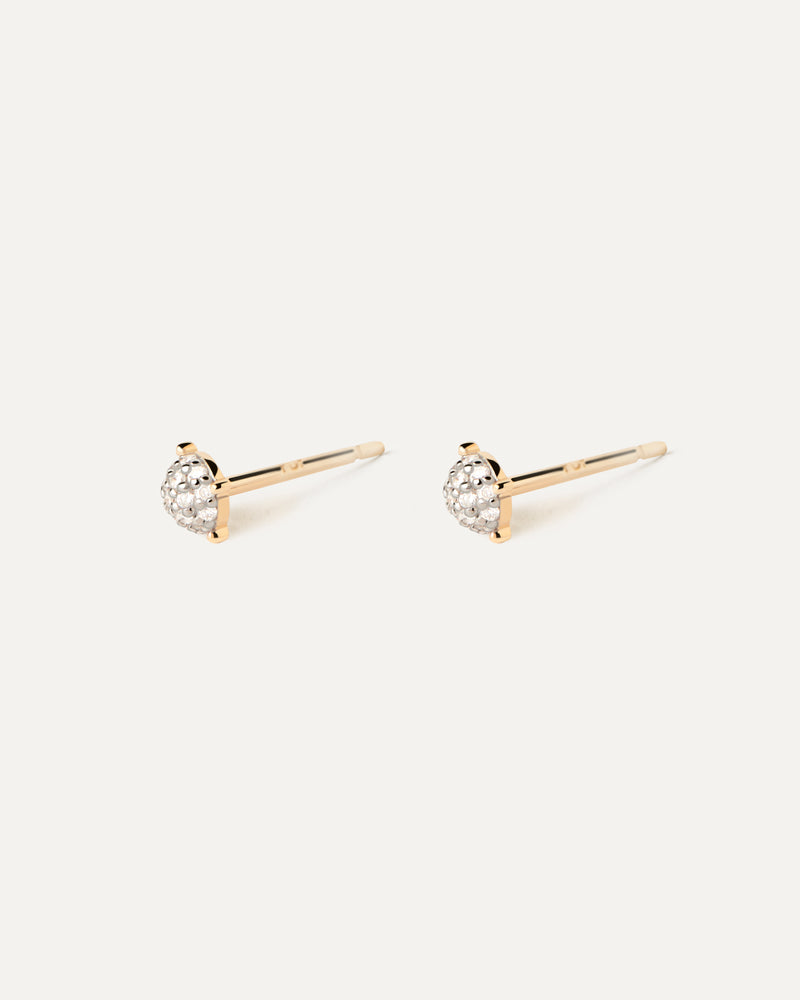 Diamonds and gold Dona stud earrings - 
  
    18K Gold
  
