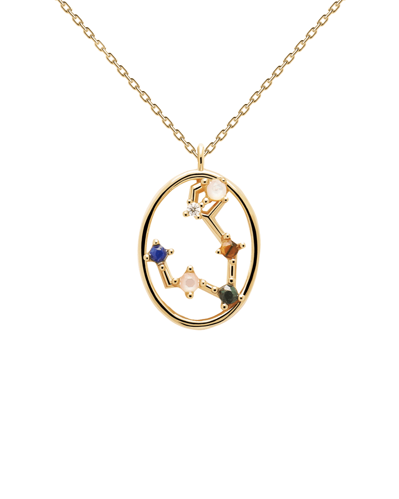 Collana di costellazioni dello zodiaco - 
  
    Argento sterling / Placcatura in Oro 18K
  
