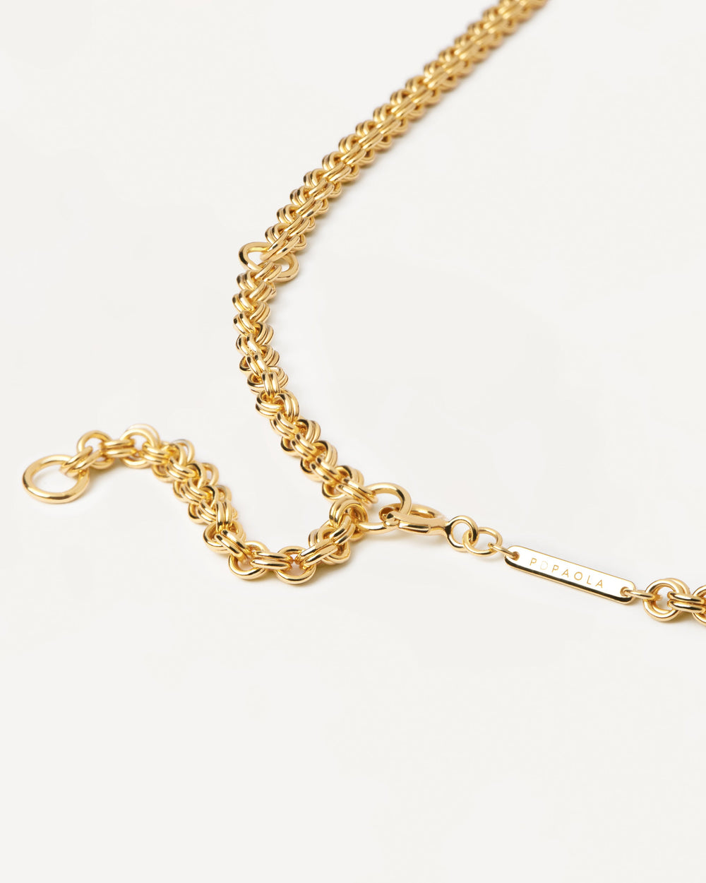 Gold-plated silver chain necklace with double cable links | Neo ...