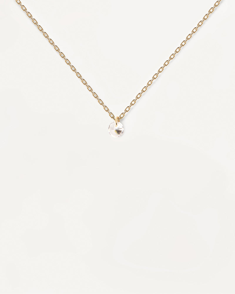 Joy solitary Necklace - 
  
    Sterling Silver / 18K Gold plating
  
