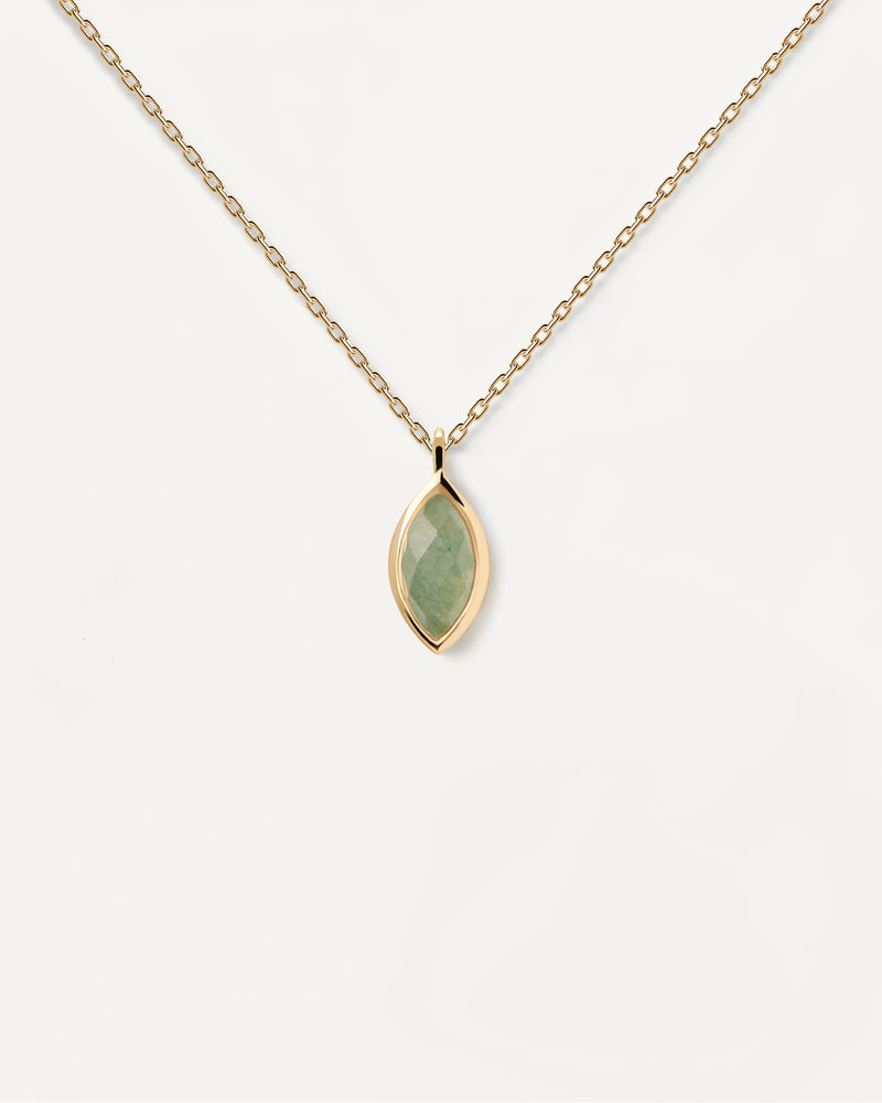 Green Aventurine Nomad Necklace - 
  
    Sterling Silver / 18K Gold plating
  
