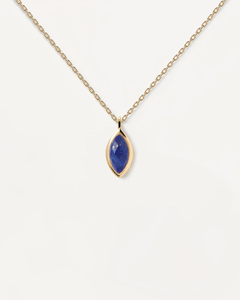 Collier Lapis-Lazuli Nomad - 
  
    Argent massif / Placage Or 18 Ct
  
