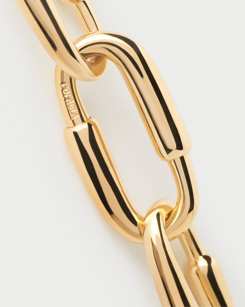 Collana a catena Loop - 
  
    Ottone / Placcatura in Oro 18K
  
