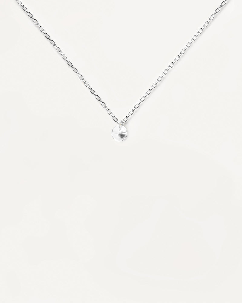 Collier solitaire en argent Joy - 
  
    Argent massif
  
