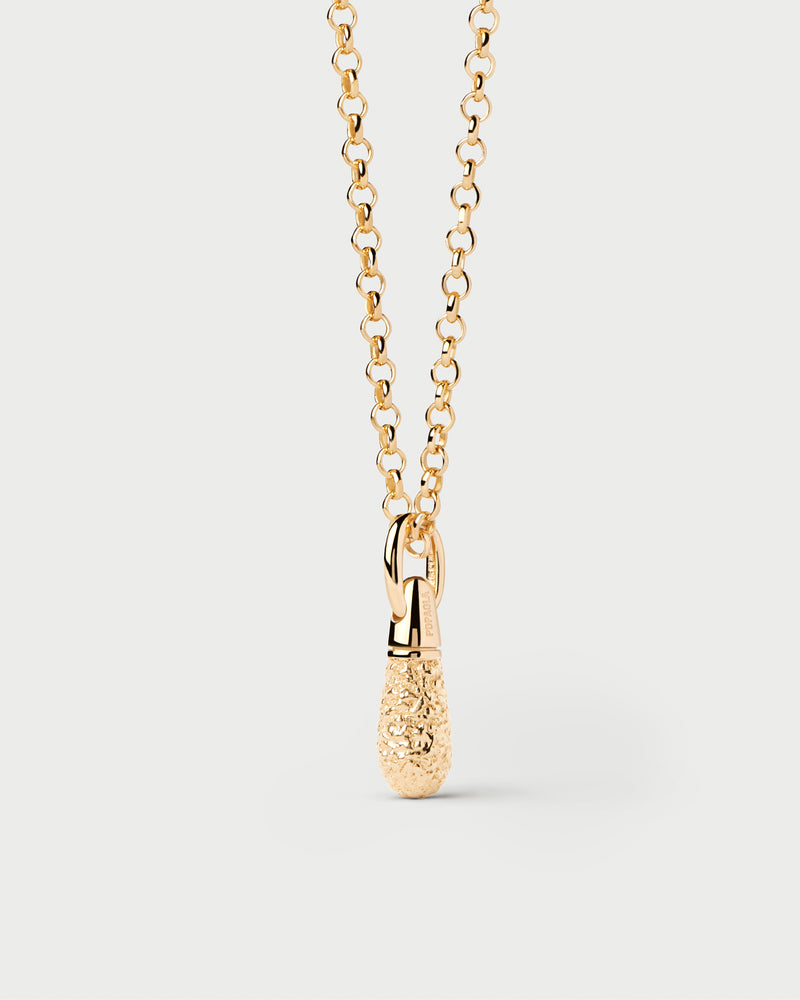 Popcorn Drop pendant - 
  
    Sterling Silver / 18K Gold plating
  
