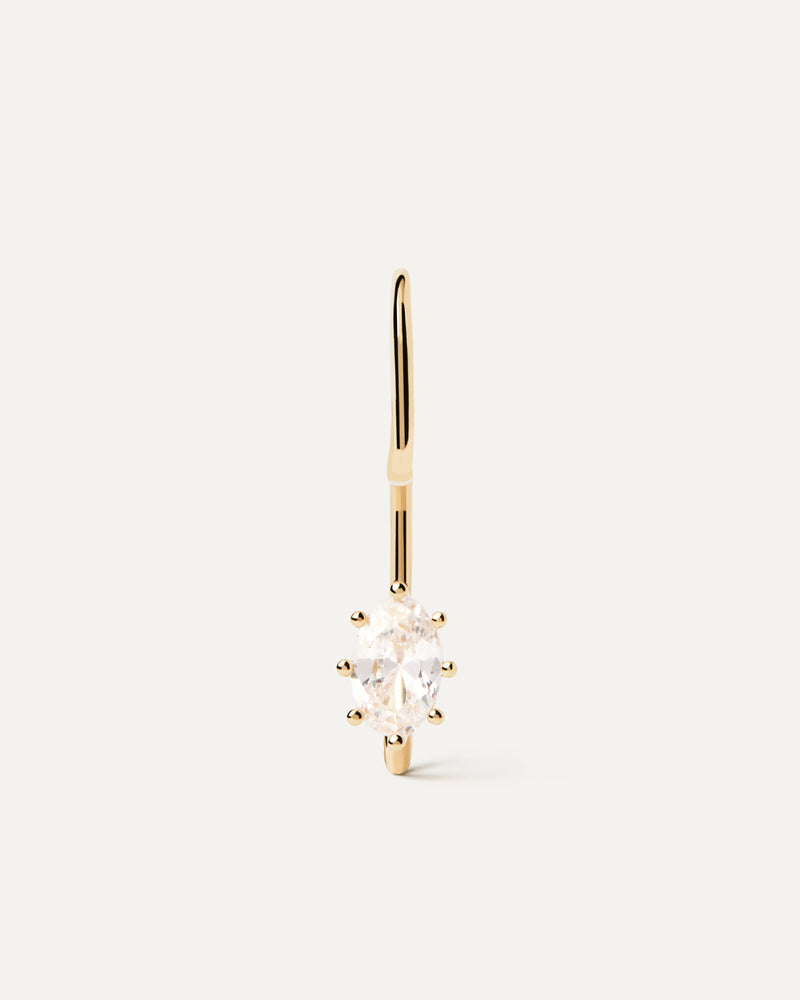 Lila Piercing Ohrringe - 
  
    Sterling Silber / 18K Goldplattierung
  
