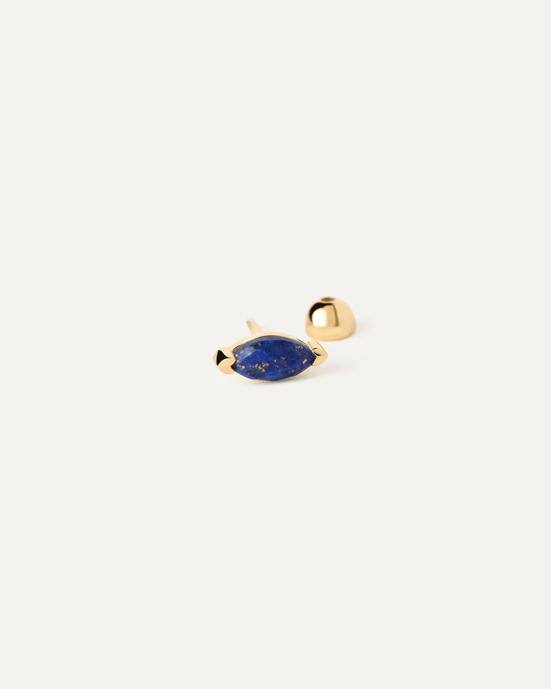 Piercing orecchio Lapislazzuli Nomad - 
  
    Argento sterling / Placcatura in Oro 18K
  
