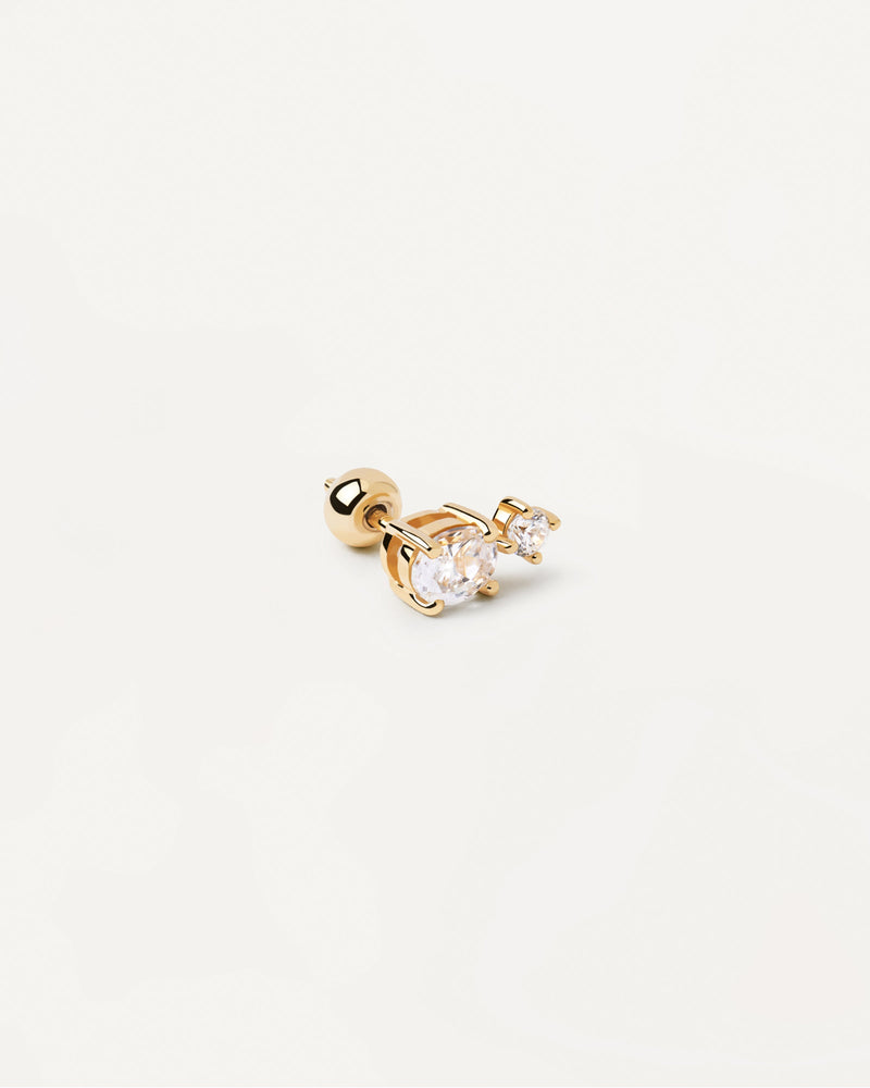 Nikita Single Earring - 
  
    Sterling Silver / 18K Gold plating
  
