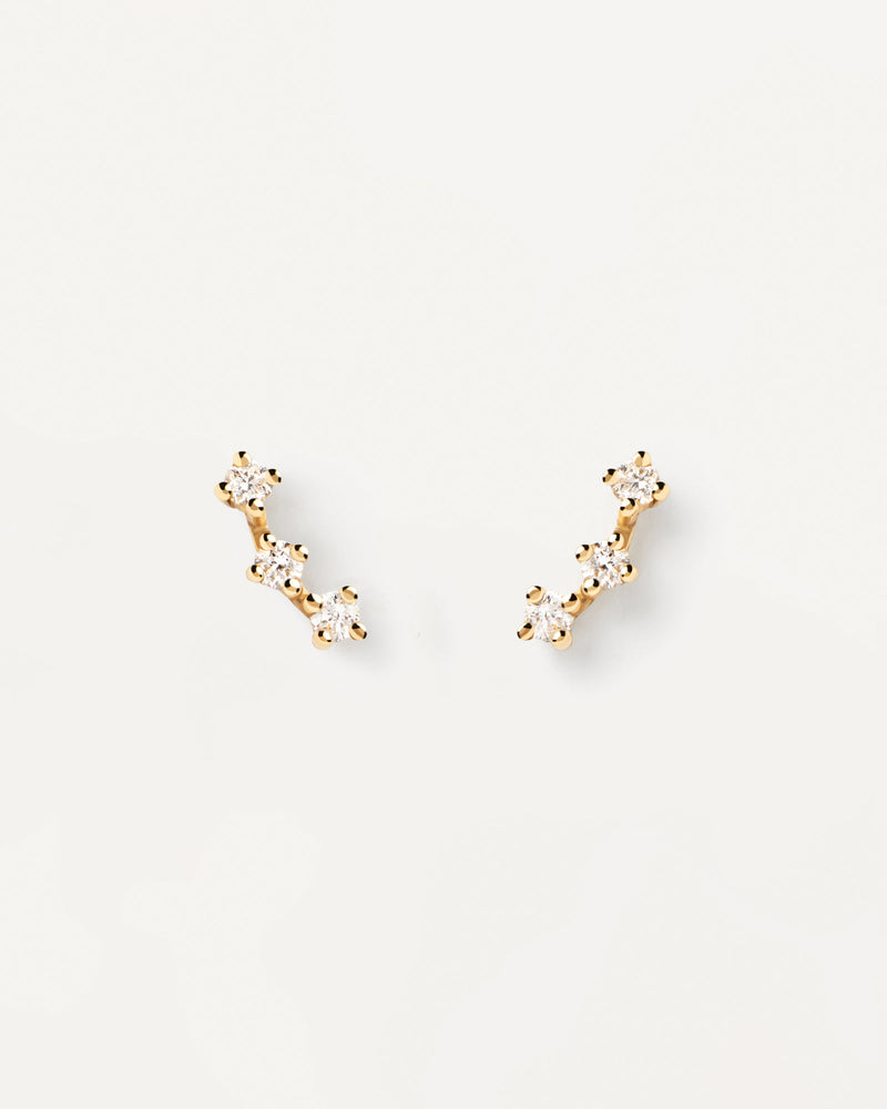 Diamonds and gold Brooklyn Single Earring - 
  
    18K Gold
  
