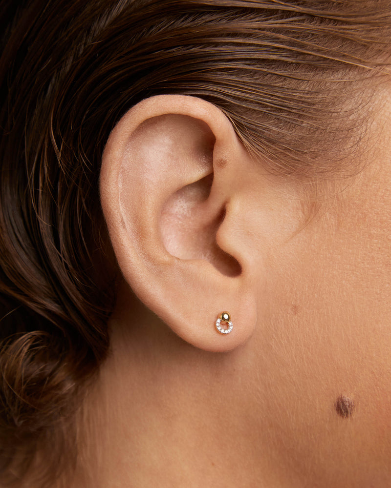 Piercing oreja de diamantes y oro Loop - 
  
    Oro 18K
  
