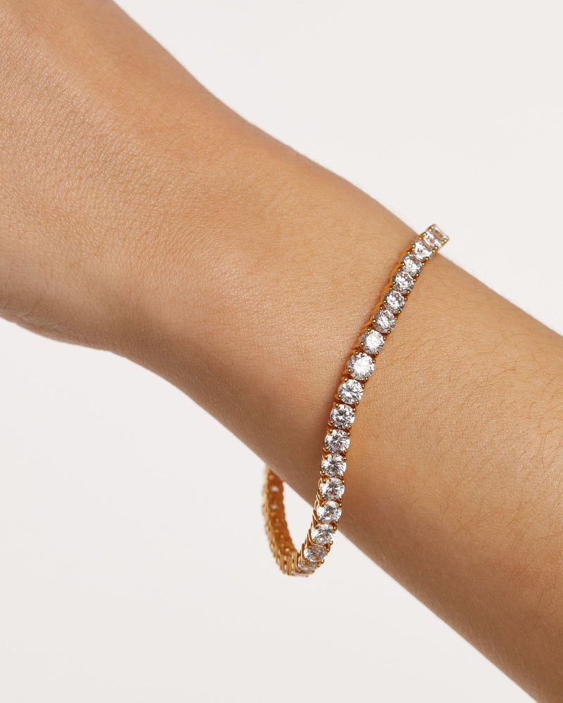 Tennis Supreme Bracelet - 
  
    Sterling Silver / 18K Gold plating
  
