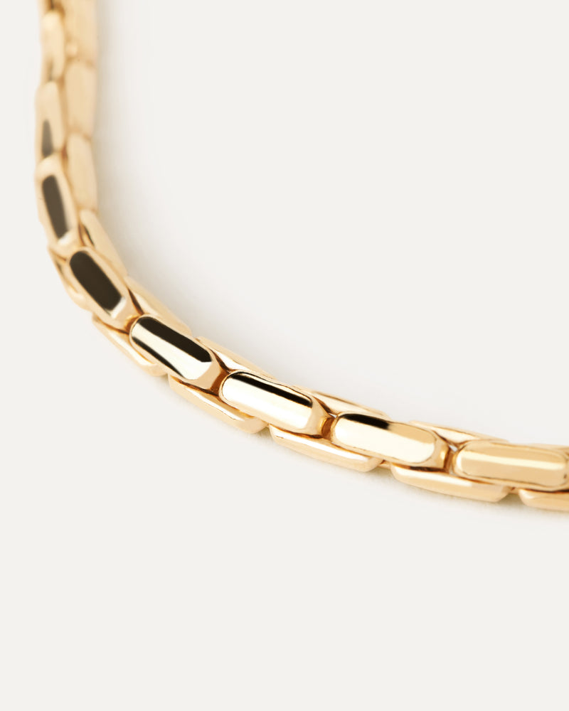 Large Boston Chain Bracelet - 
  
    Sterling Silver / 18K Gold plating
  
