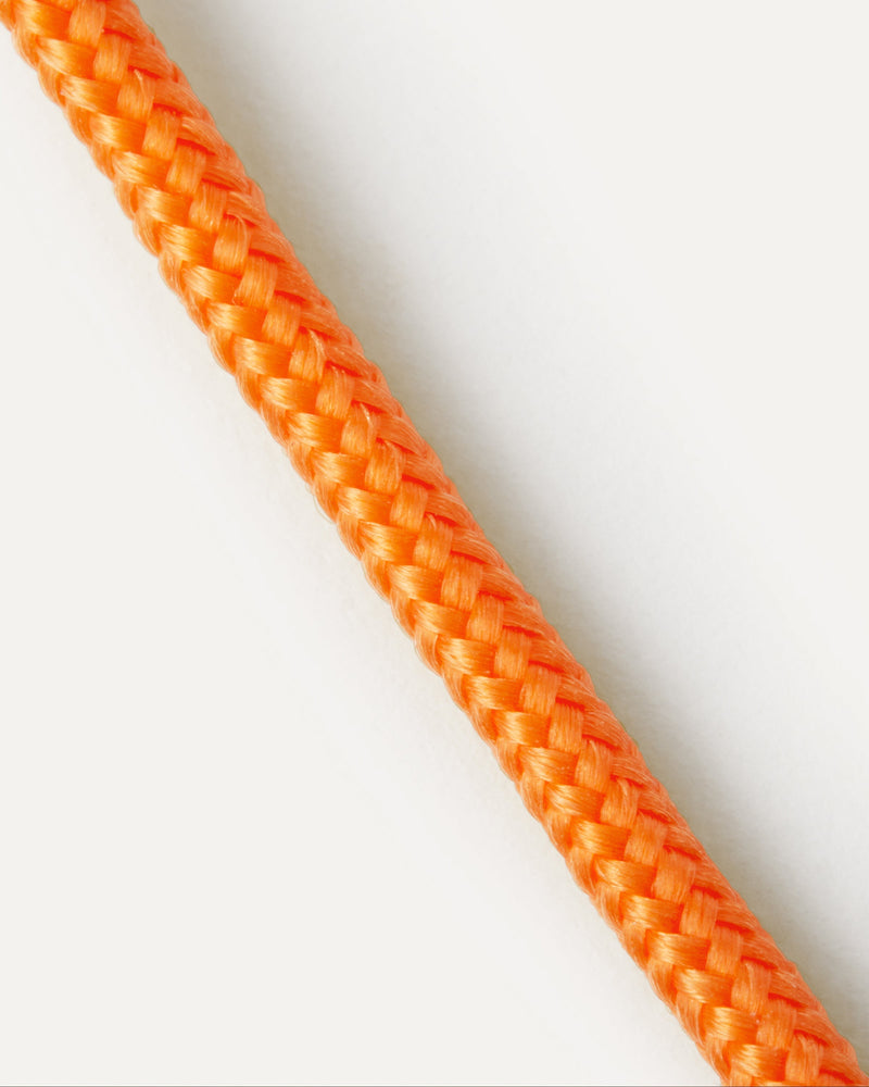 Tangerine Rope and Chain Bracelet - 
  
    Rope / Rhodium silver plating
  
