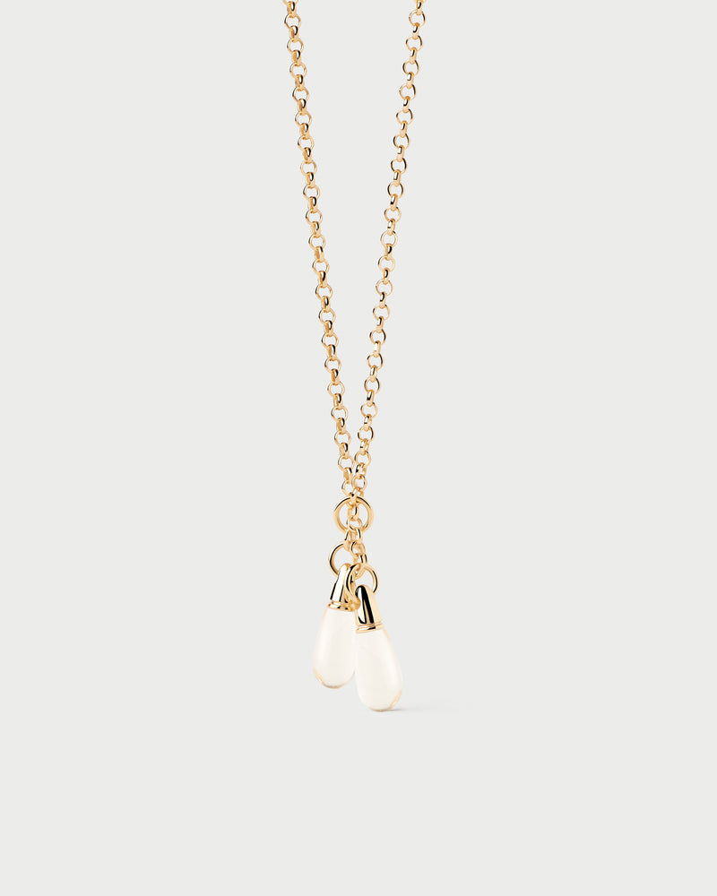 Rock crystal Tango chain necklace - 
  
    Sterling Silver / 18K Gold plating
  
