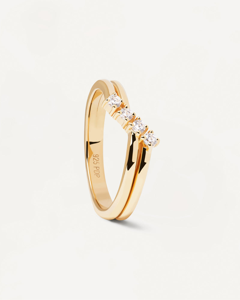 Anna Ring - 
  
    Sterling Silber / 18K Goldplattierung
  
