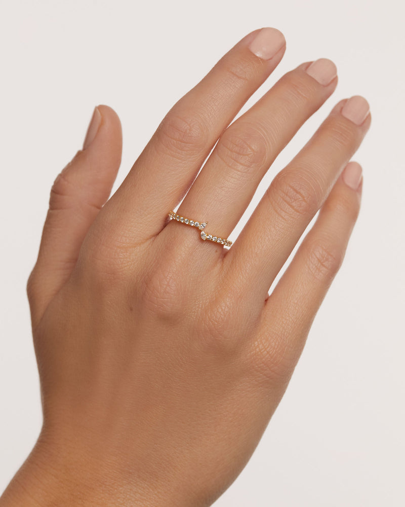 Nuvola Ring - 
  
    Sterling Silver / 18K Gold plating
  
