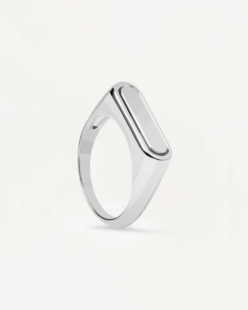 Ribbon Stamp Silver Ring - 
  
    Plata de Ley
  
