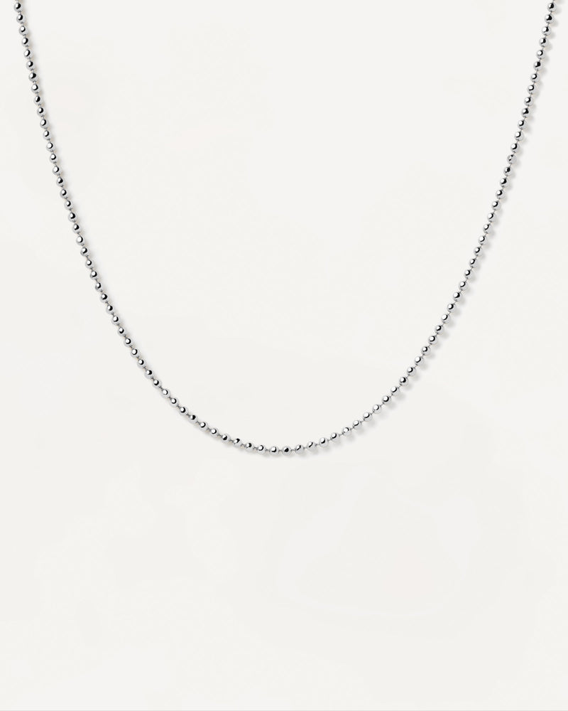 Ball Chain Silver Necklace - 
  
    Sterling Silver
  
