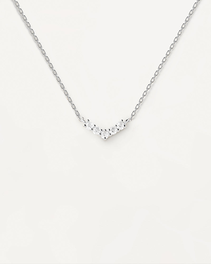 Collier en Argent Mini Couronne - 
  
    Argent massif
  
