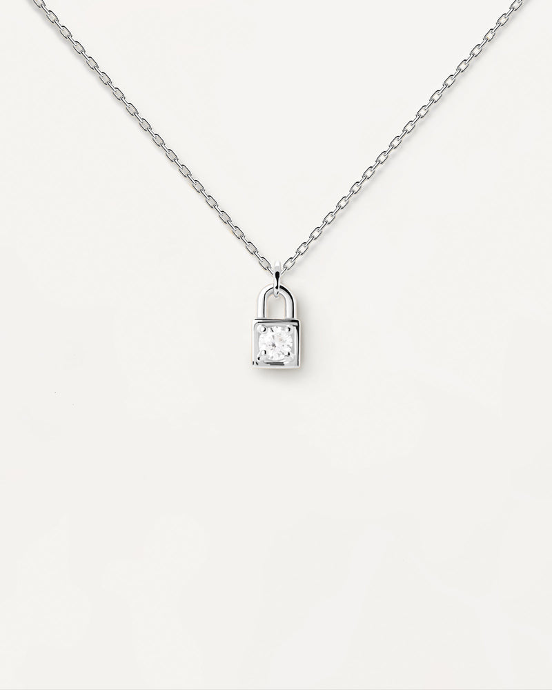 Padlock Silver Necklace - 
  
    Sterling Silver
  
