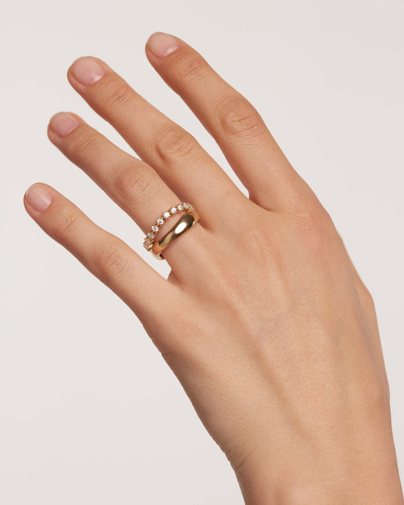 Motion Ring - 
  
    Sterling Silver / 18K Gold plating
  
