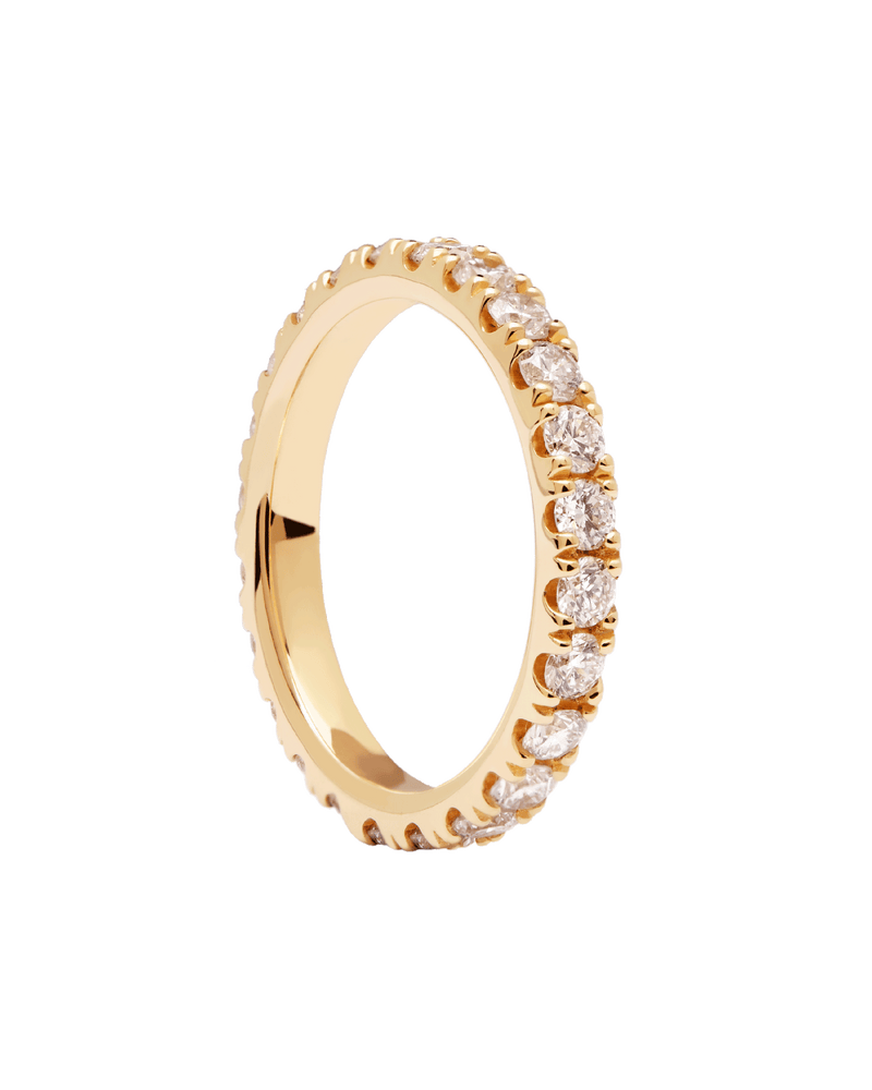 Diamonds and gold Eternity Supreme Ring - 
  
    18K Gold
  
