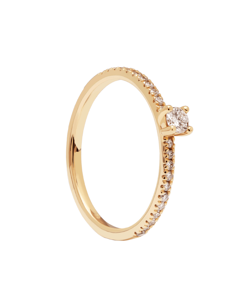 GoldRing mit Diamanten Solstice - 
  
    18 kt Gold
  
