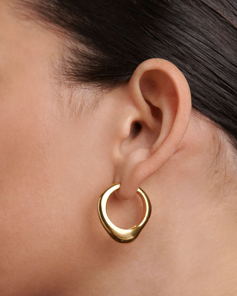 Riba Hoops - 
  
    Brass / 18K Gold plating
  
