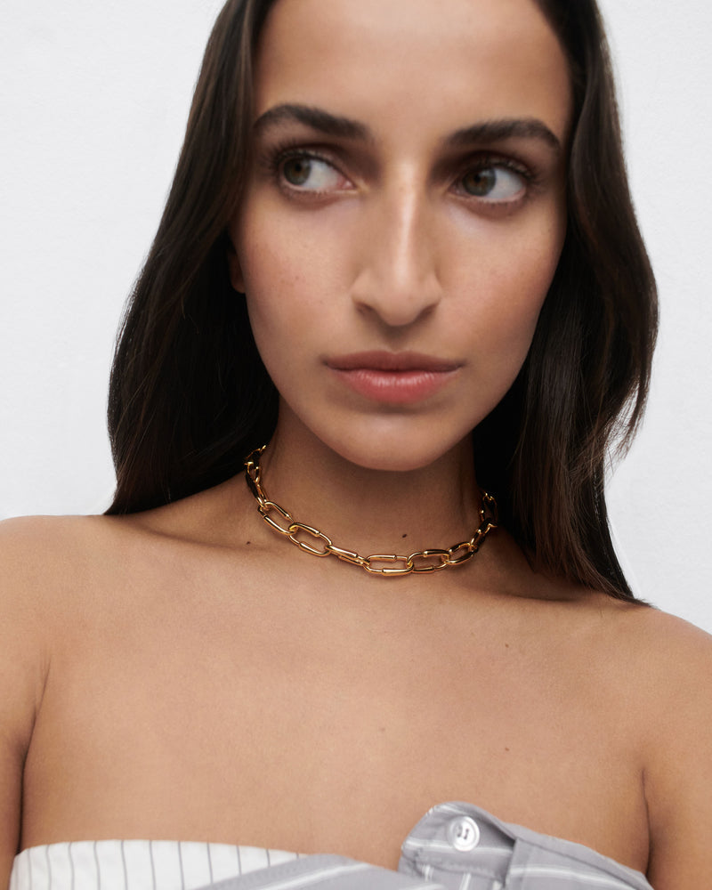 Loop chain necklace - 
  
    Brass / 18K Gold plating
  
