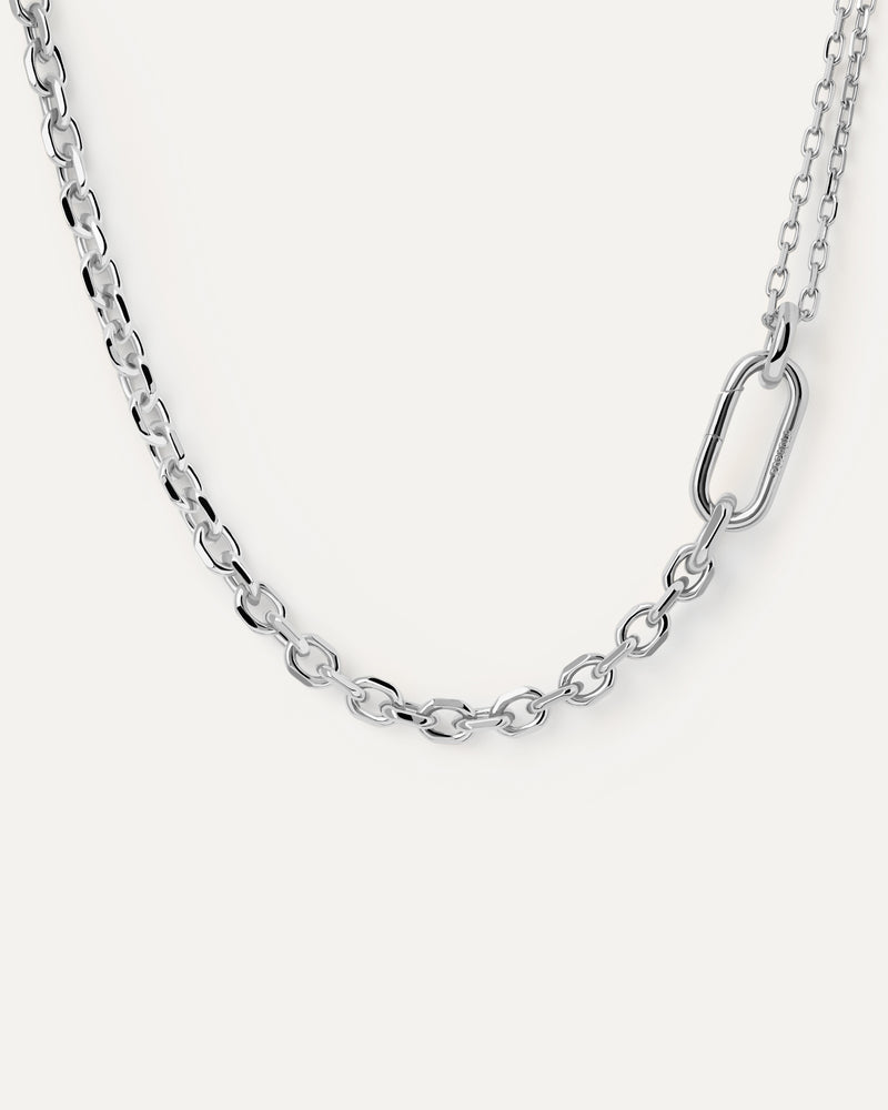 Vesta Chain Necklace - 
  
    Brass / Rhodium silver plating
  
