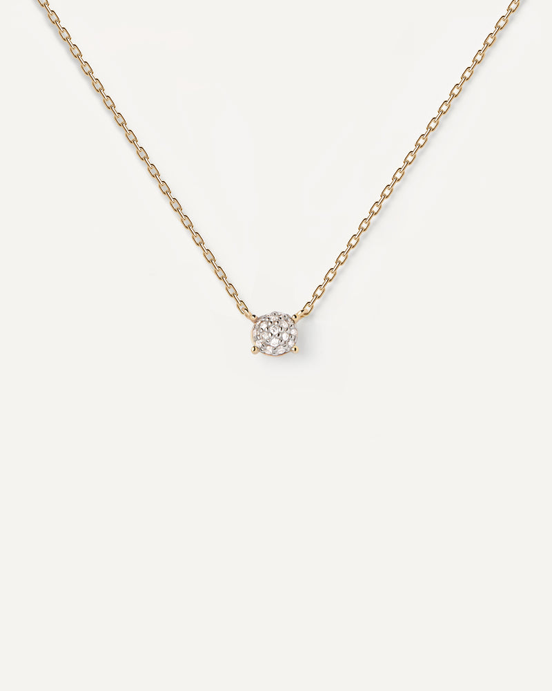 Diamonds and gold Dona solitary necklace - 
  
    18K Gold
  
