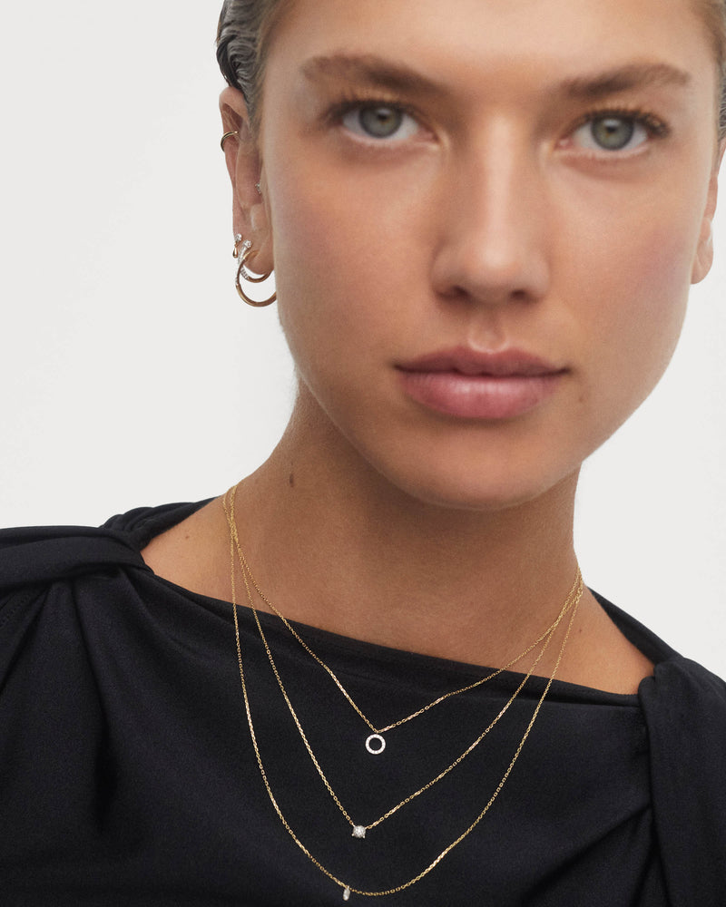 Pop halskette aus gold mit diamanten - 
  
    18 kt Gold
  
