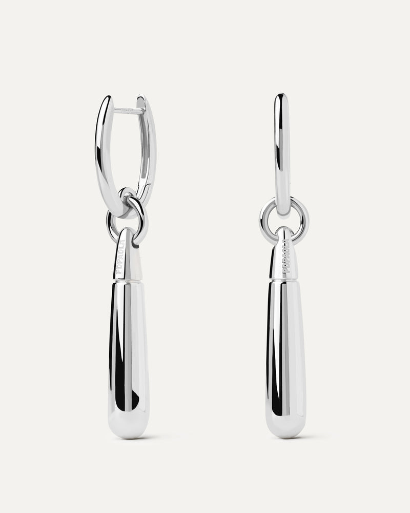 Orecchino a Cerchio Singolo in Argento Large Jupiter - 
  
    Argento sterling
  
