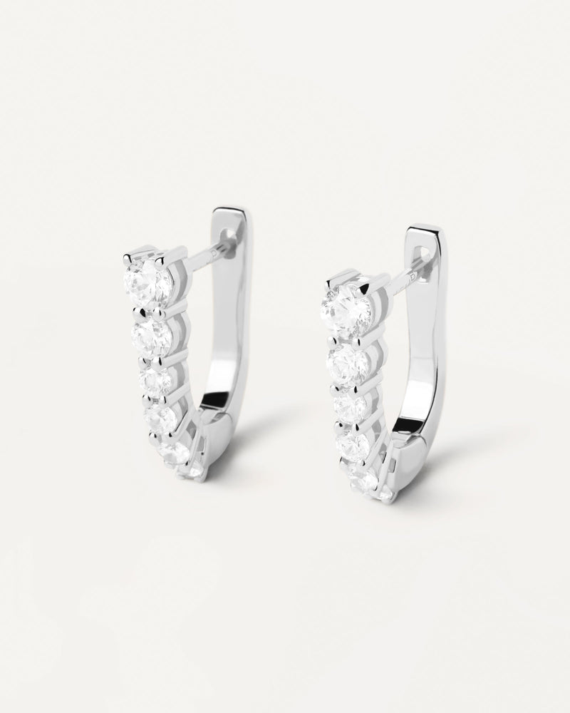 Boucle D'Oreilles en Argent Rise - 
  
    Argent massif
  
