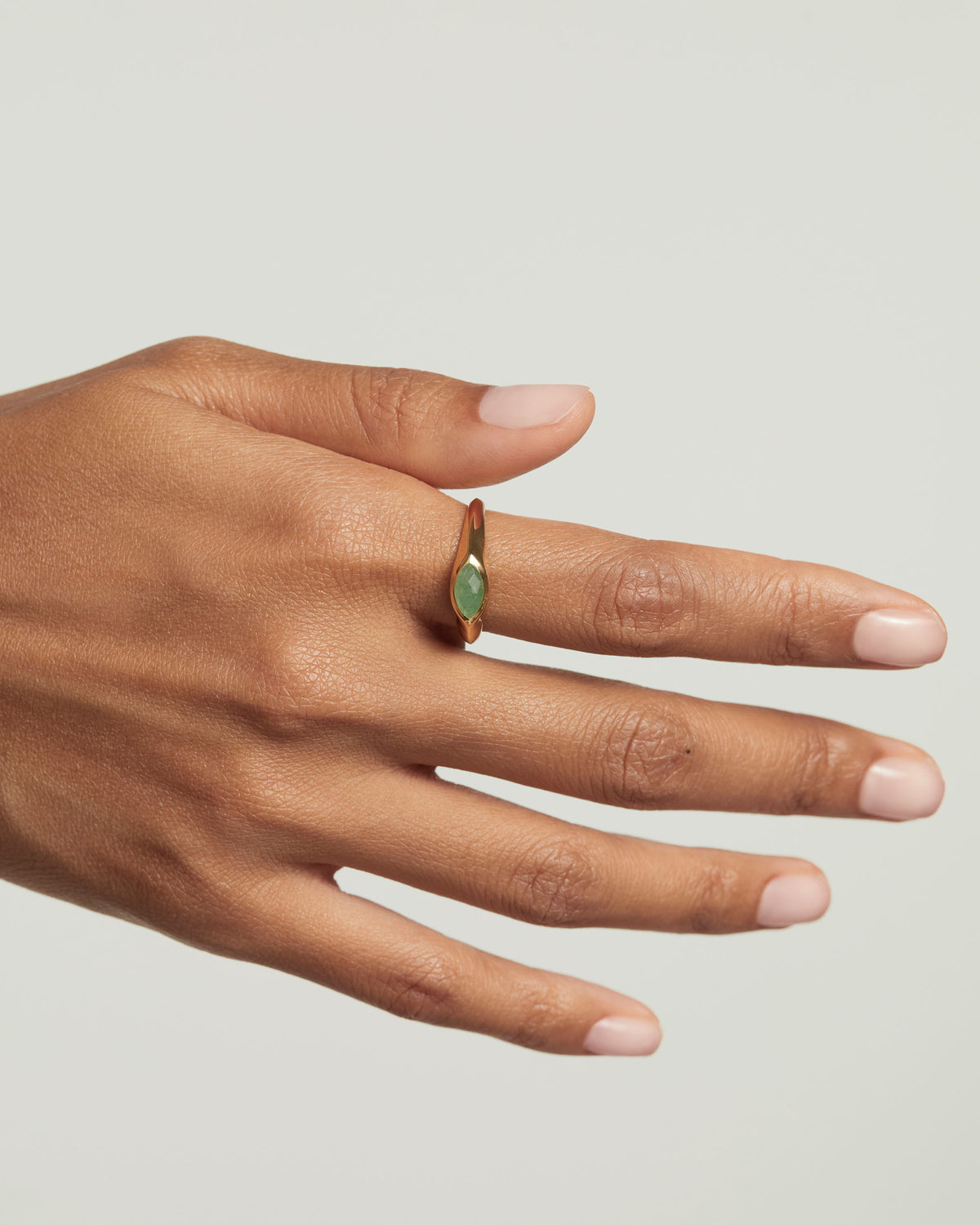 Aventurine Snake Ring, Nature inspired Snake ring, sterling online silver aventurine snake ring, Snake and flower nature ring, Goth Serpent ring