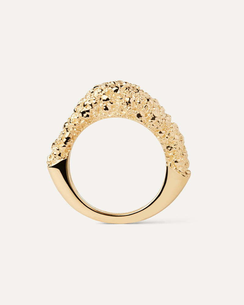 Anillo Duna - 
  
    Plata de Ley / Baño de Oro 18K
  
