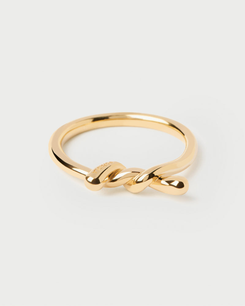 Anillo Twist - 
  
    Plata de Ley / Baño de Oro 18K
  
