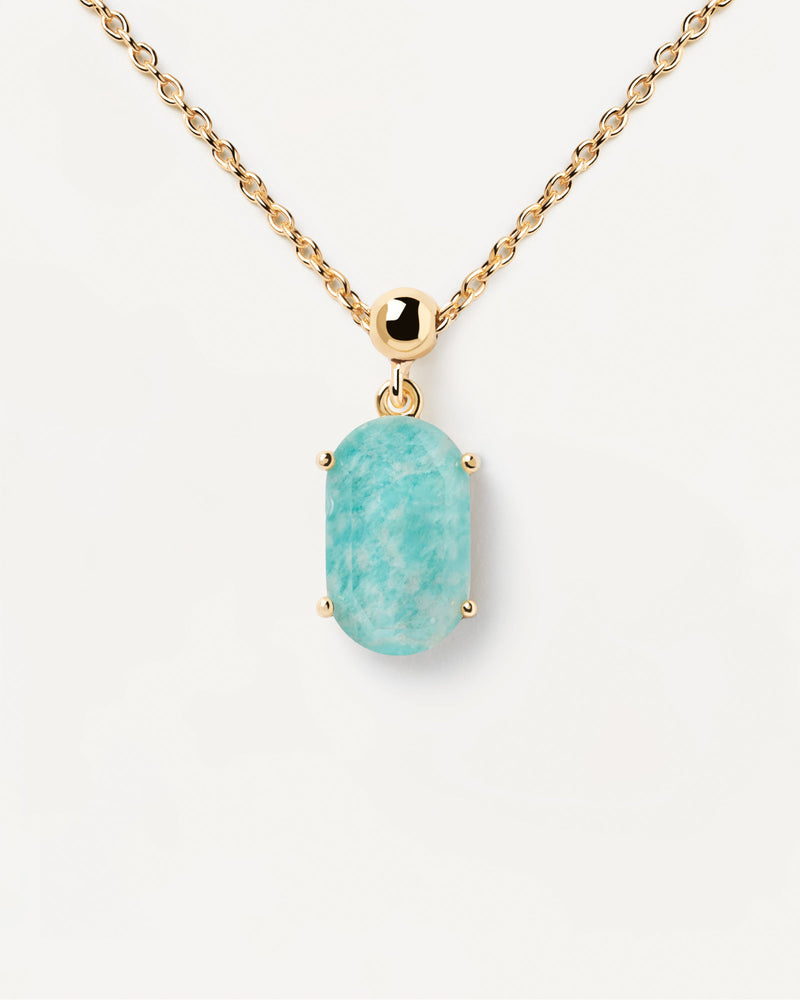 Amazonite Serenity Charm - 
  
    Sterling Silver / 18K Gold plating
  
