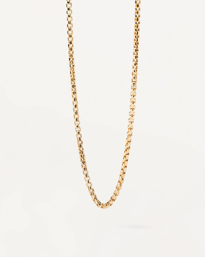 Gold Box Chain Necklace - 
  
    18K Gold
  
