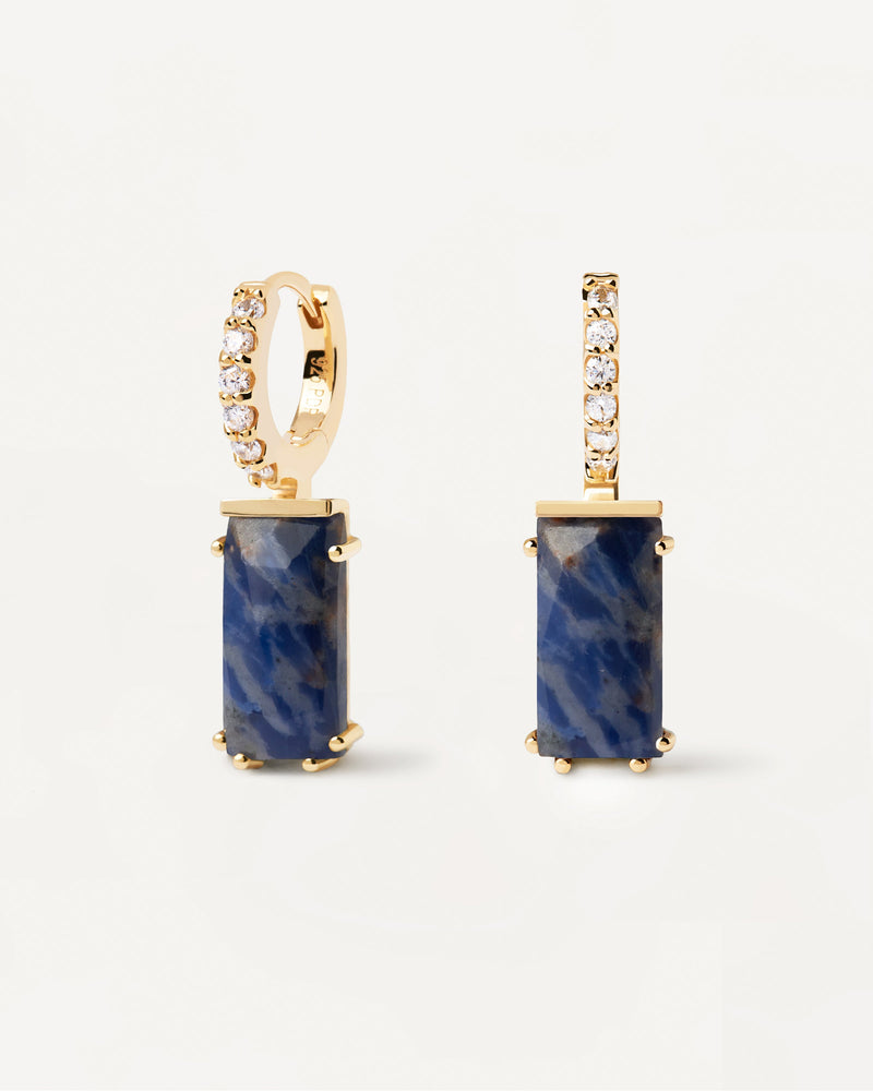 Piercing orecchio Kaori Sodalite - 
  
    Argento sterling / Placcatura in Oro 18K
  
