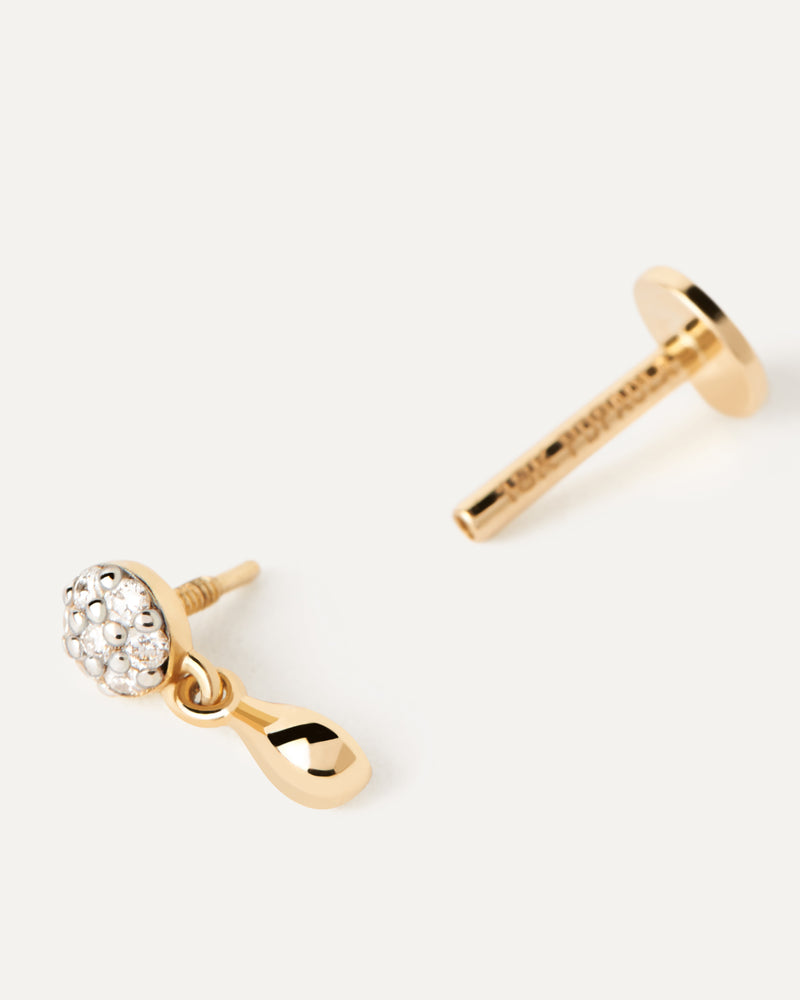 Diamonds and gold Noe single earring - 
  
    18K Gold
  
