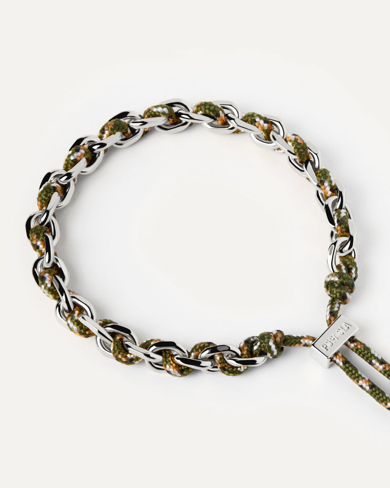 Cottage Rope and Chain Bracelet - 
  
    Brass / Rhodium silver plating
  
