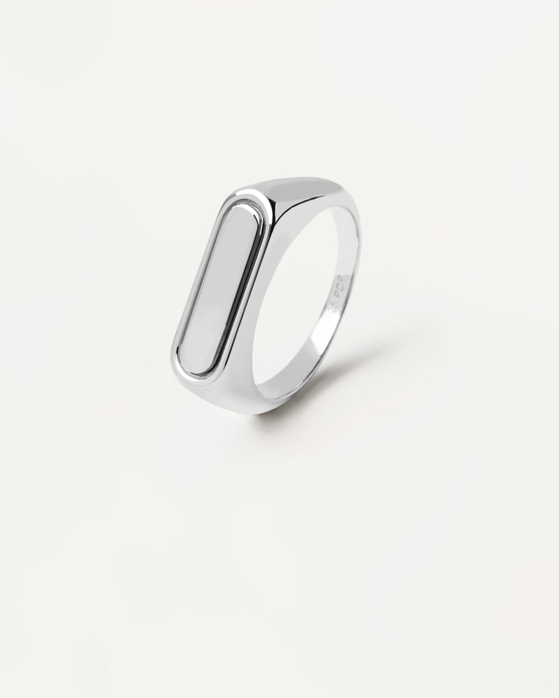 Ribbon Stamp Silver Ring - 
  
    Plata de Ley
  
