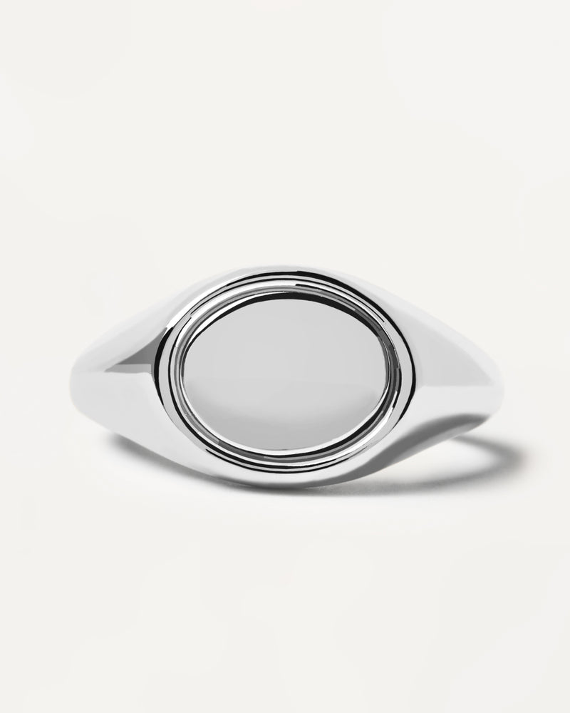 Stamp Silver Ring - 
  
    Plata de Ley
  
