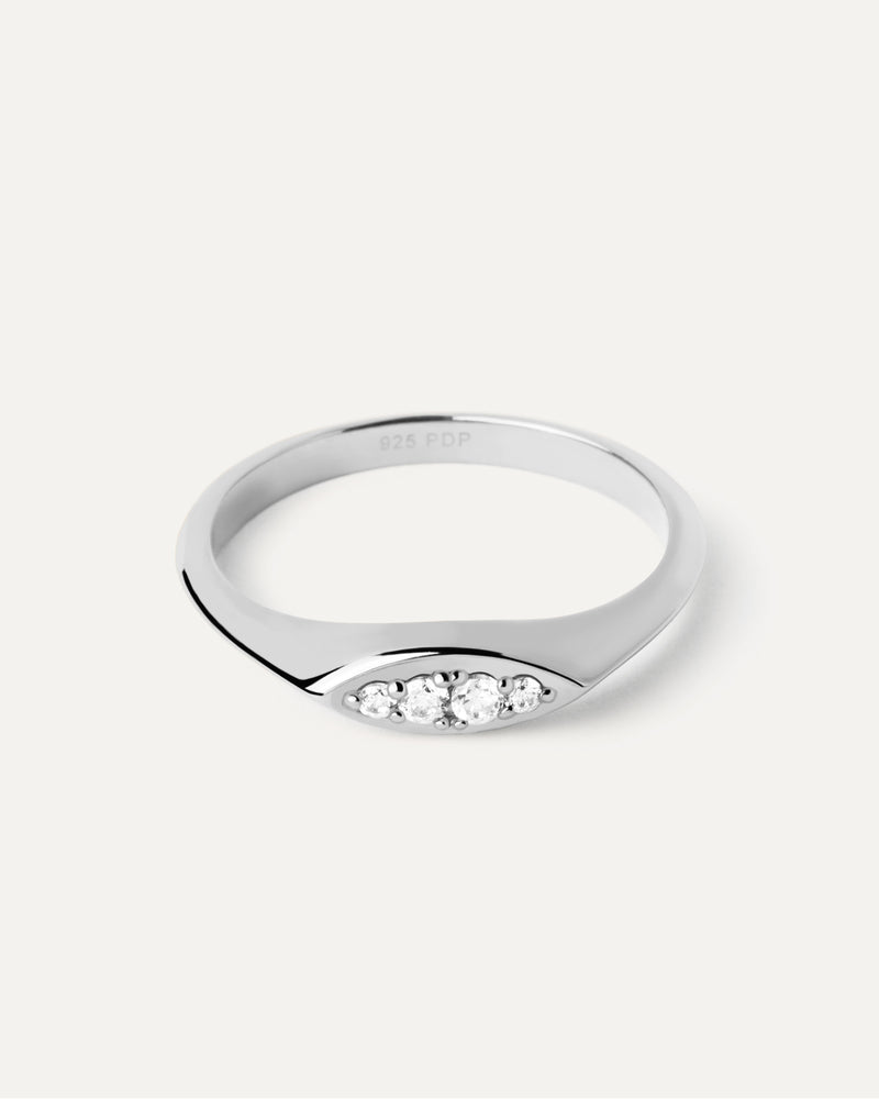 Gala Stamp Silver Ring - 
  
    Sterling Silver
  
