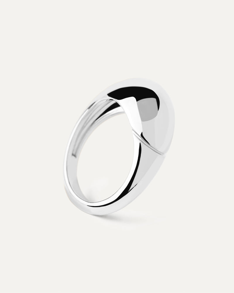 Bague en Argent Bamboo - 
  
    Argent massif
  
