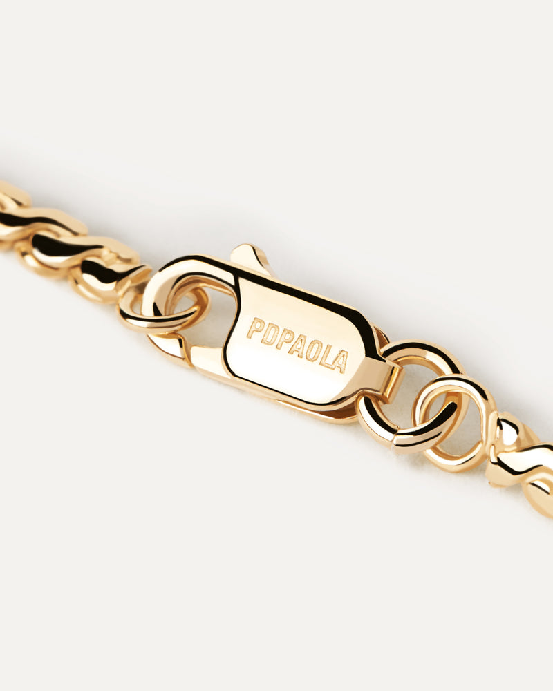 Serpentine Chain Bracelet - 
  
    Sterling Silver / 18K Gold plating
  
